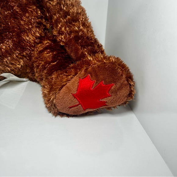 Hudson Bay Company HBC Plush Brown Teddy Bear with Multicolor Signature Scarf - Picture 4 of 6